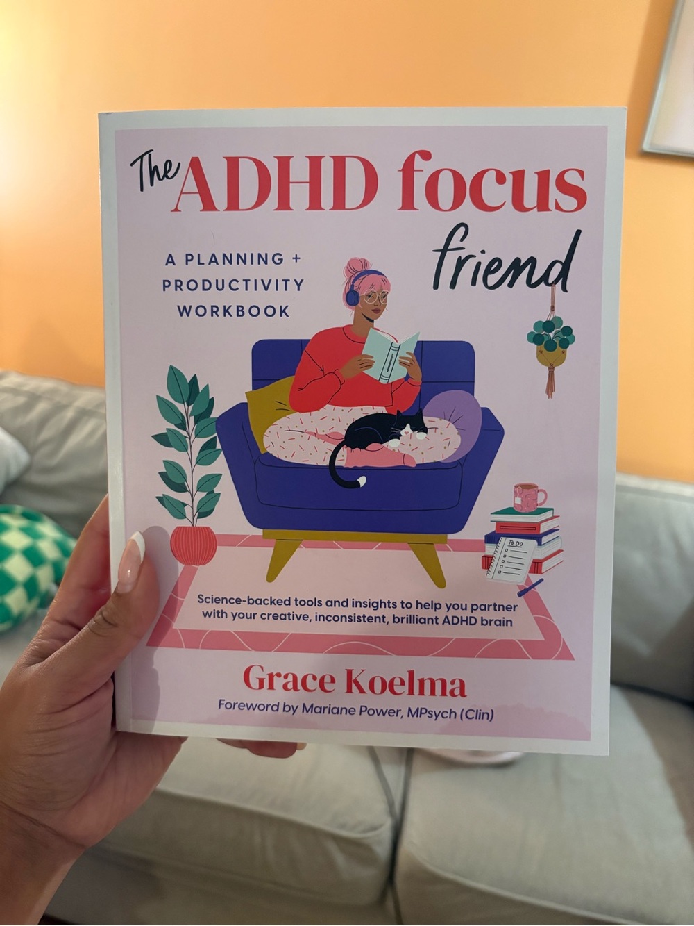 Grace Koelma The ADHD Focus Friend - Pink Planning & Productivity Workbook